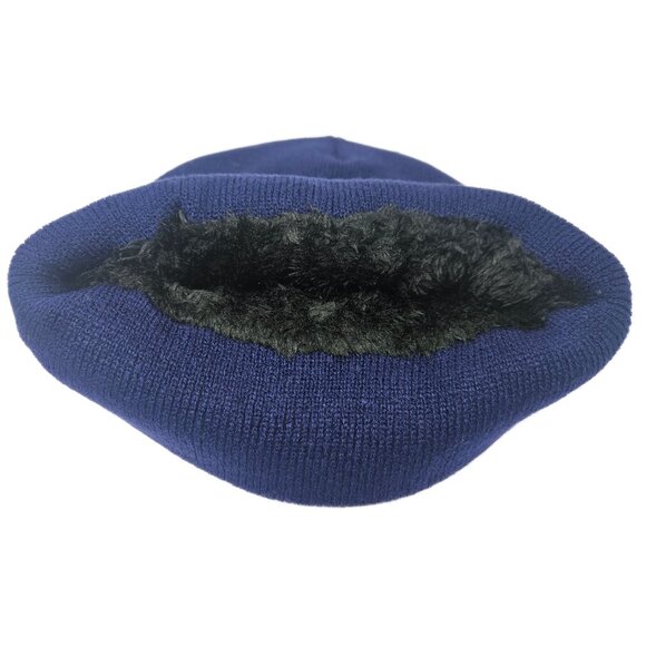Puerto Rico Embroidered Skull Cap Beanie Winter Hat, Warm Lined, Blue, NWT - Picture 2 of 4